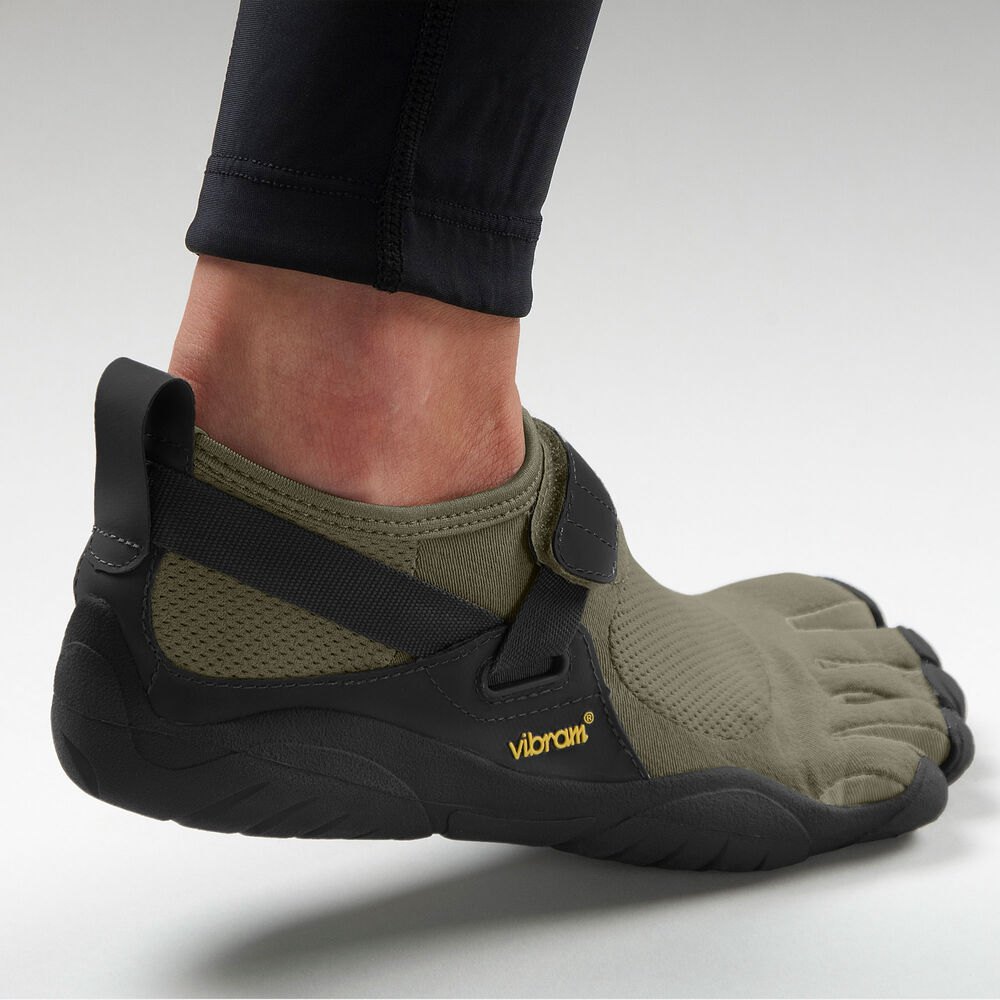 Vibram Five Fingers Mens KSO - Training Shoes Olive/Black - NCH063924